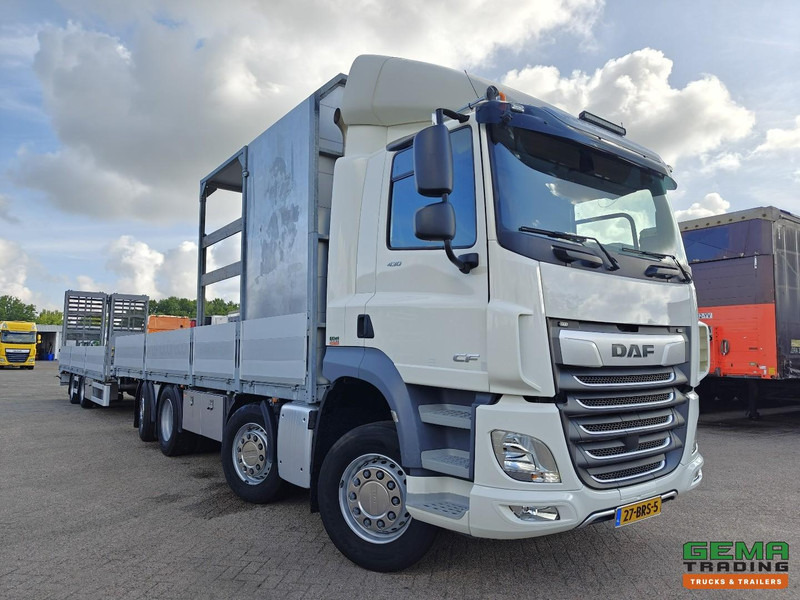 DAF CF 430 FAX 8x2/6 Dagcabine Euro6D - Machine Transporter + 2assige Aanhanger - Hydraulische Rampen - Afneembare 10.000L WaterTank - 20.000km! Origineel - Camión portavehículos: foto 4 DAF CF 430 FAX 8x2/6 Dagcabine Euro6D - Machine Transporter + 2assige Aanhanger - Hydraulische Rampen - Afneembare 10.000L WaterTank - 20.000km! Origineel - Camión portavehículos: foto 4