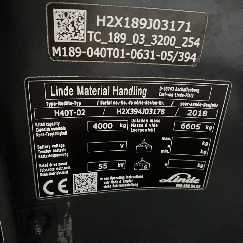 Linde H40T (394-02) Beverage - Carretilla elevadora de gas: foto 4 Linde H40T (394-02) Beverage - Carretilla elevadora de gas: foto 4