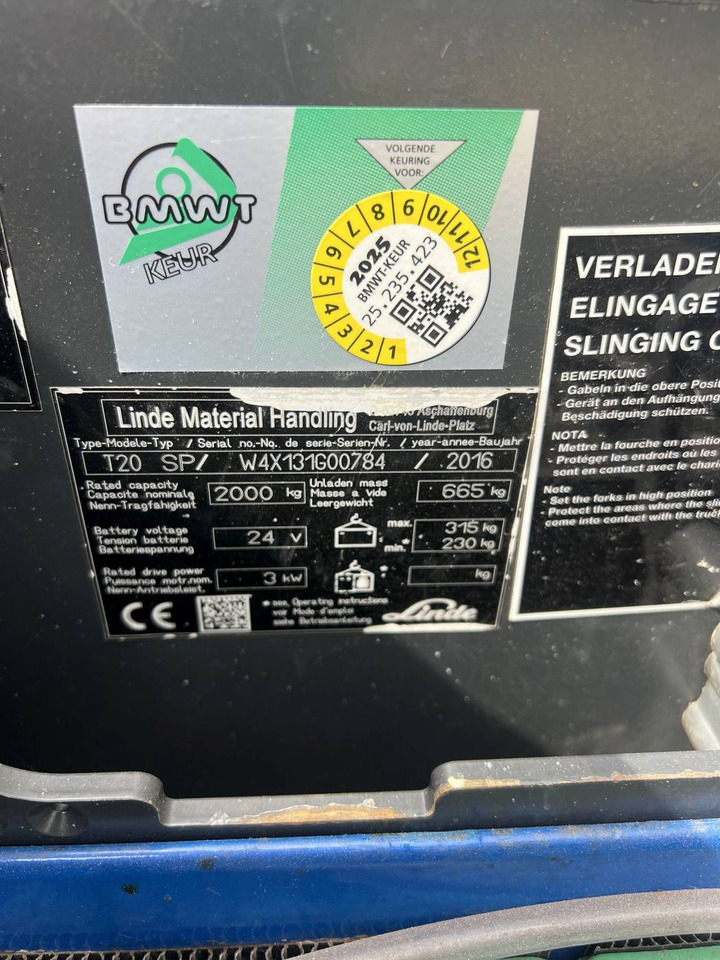 Leasing de  Linde T20SP (131) Linde T20SP (131): foto 16 Leasing de  Linde T20SP (131) Linde T20SP (131): foto 16