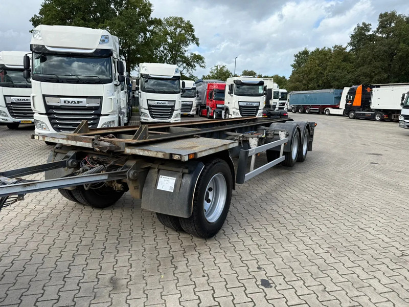 Burg 3AS Containeraanhangwagen, €3900, APK tot 28-01-2026 - Remolque portacontenedore/ Intercambiable: foto 1 Burg 3AS Containeraanhangwagen, €3900, APK tot 28-01-2026 - Remolque portacontenedore/ Intercambiable: foto 1