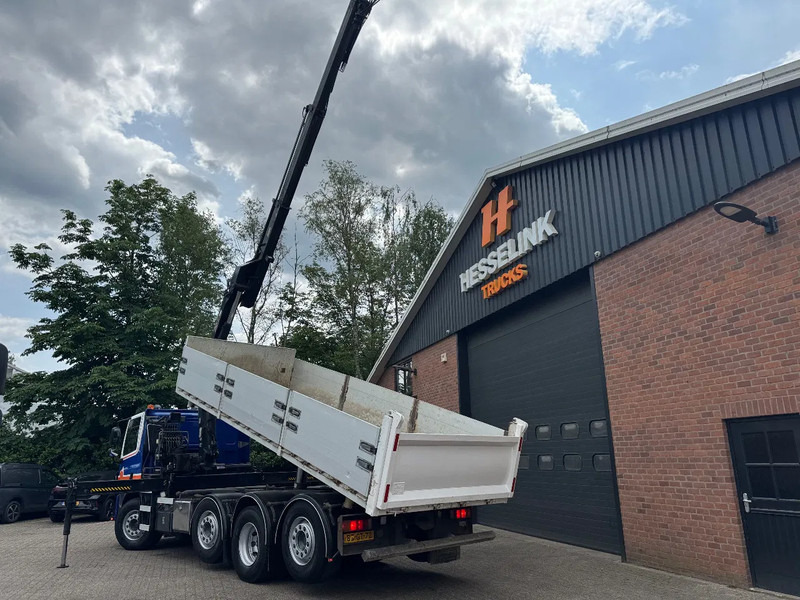 Camión volquete, Camión grúa DAF CF 85.360 8X2 3 Zijdige kipper HIAB 16 t/m kraan AHK Top condition: foto 9