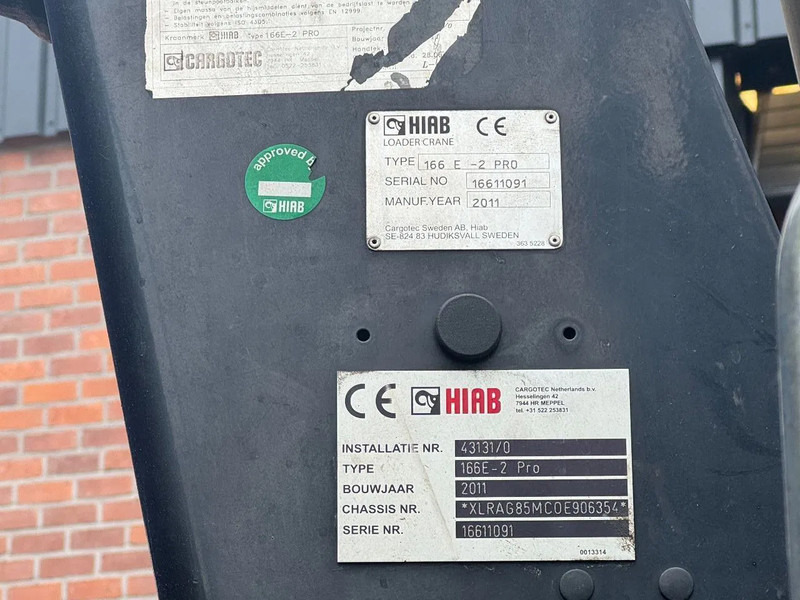 Camión volquete, Camión grúa DAF CF 85.360 8X2 3 Zijdige kipper HIAB 16 t/m kraan AHK Top condition: foto 12