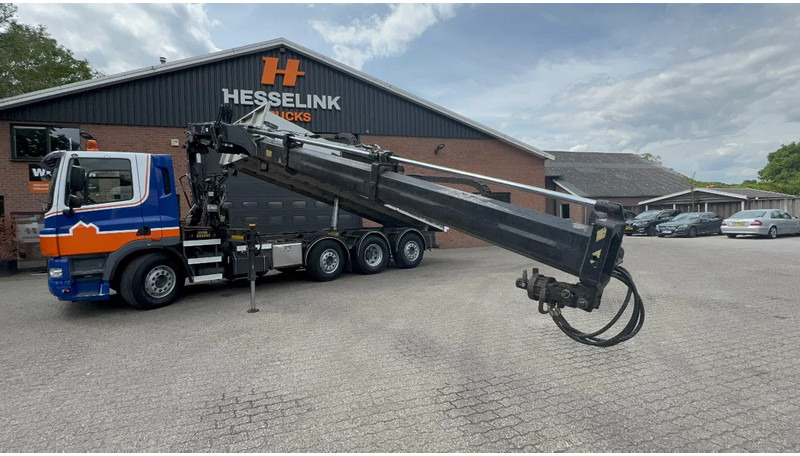 Camión volquete, Camión grúa DAF CF 85.360 8X2 3 Zijdige kipper HIAB 16 t/m kraan AHK Top condition: foto 16