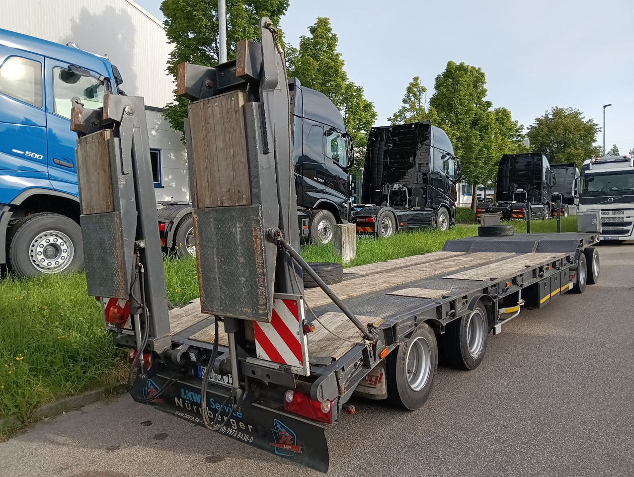 Fliegl 4-Achs Tieflader hydr.Rampe Blatt TopZustand TÜV - Remolque góndola rebajadas: foto 3 Fliegl 4-Achs Tieflader hydr.Rampe Blatt TopZustand TÜV - Remolque góndola rebajadas: foto 3