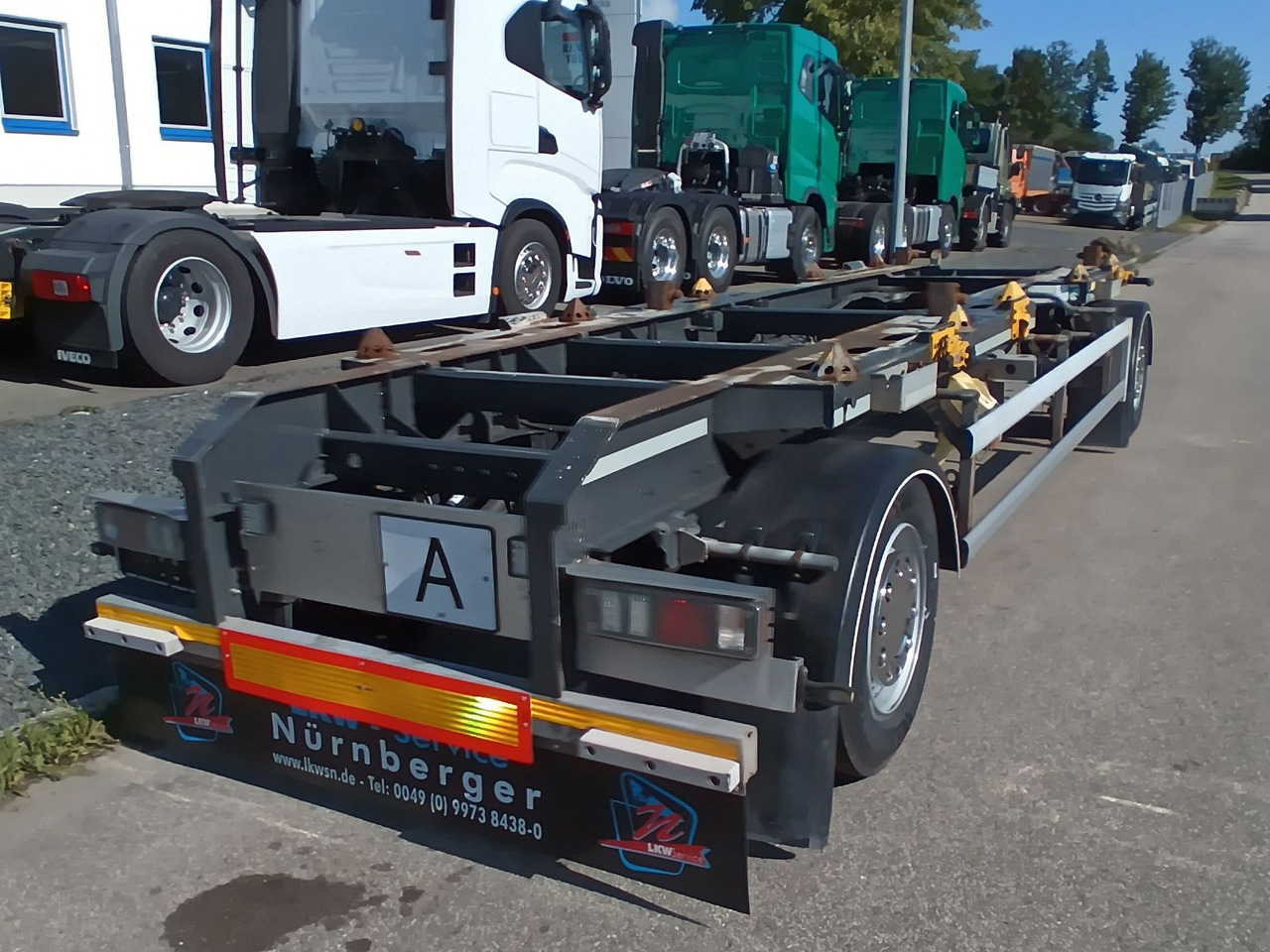 Hüffermann 2-A VARIO-CARRIER VERZINKT SAFETYFIX Reifen/TÜV - Remolque multilift/ Portacontenedores de cadenas: foto 4 Hüffermann 2-A VARIO-CARRIER VERZINKT SAFETYFIX Reifen/TÜV - Remolque multilift/ Portacontenedores de cadenas: foto 4