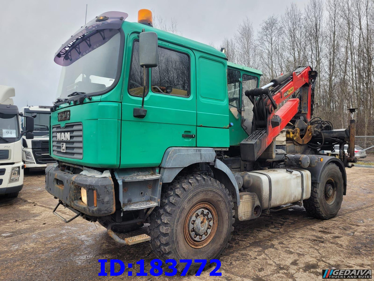 MAN 18.410 4x4 + Epsilon Palfinger SRX39 - Camión forestal, Camión grúa: foto 1 MAN 18.410 4x4 + Epsilon Palfinger SRX39 - Camión forestal, Camión grúa: foto 1