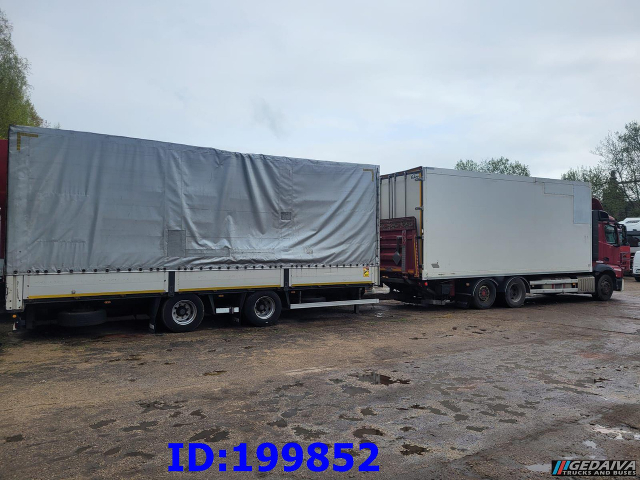 MERCEDES-BENZ Actros 2551 6x2 Euro5 + tilt trailer - Camión caja cerrada: foto 4 MERCEDES-BENZ Actros 2551 6x2 Euro5 + tilt trailer - Camión caja cerrada: foto 4