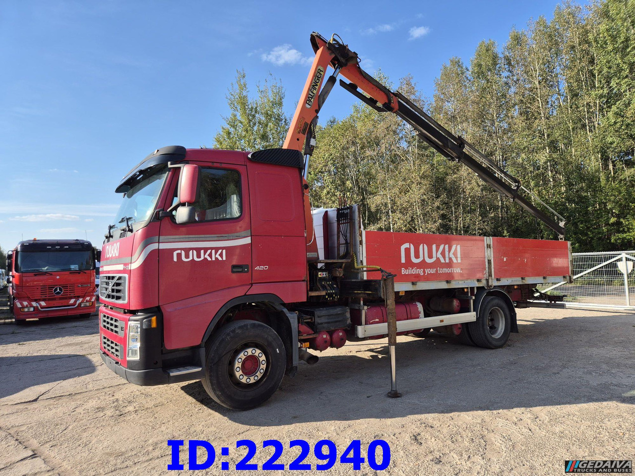 VOLVO FH12 420HP + Crane Palfinger PK9501 - Camión caja abierta: foto 1 VOLVO FH12 420HP + Crane Palfinger PK9501 - Camión caja abierta: foto 1