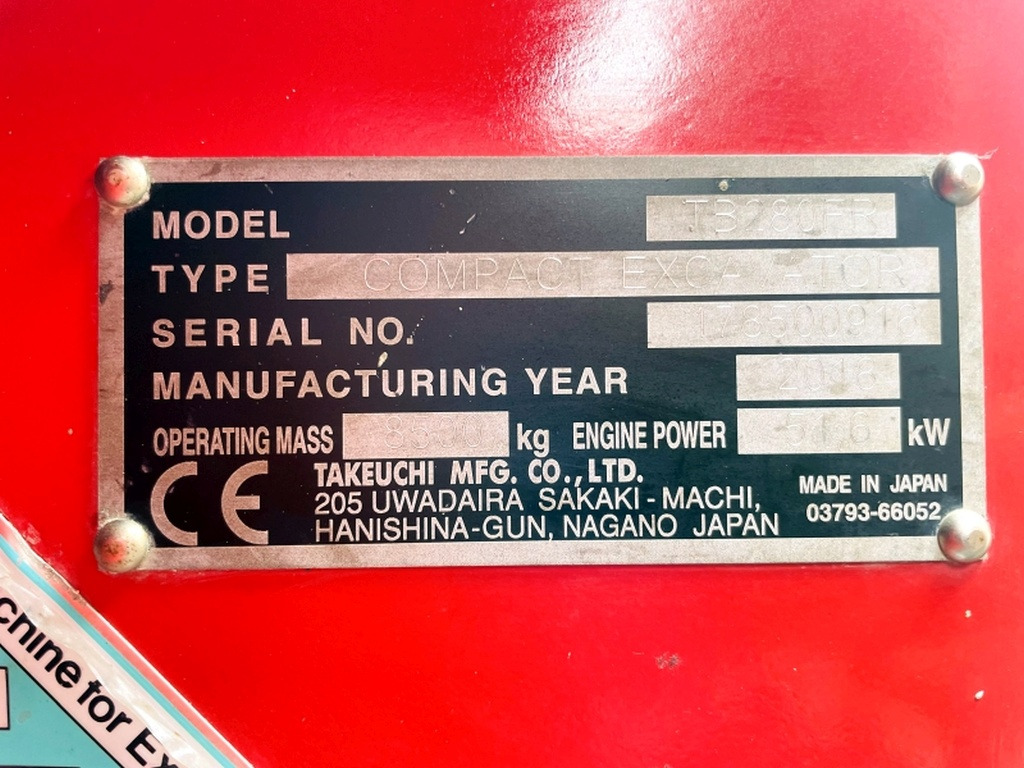 Takeuchi TB280FR (4002) - Miniexcavadora: foto 3 Takeuchi TB280FR (4002) - Miniexcavadora: foto 3