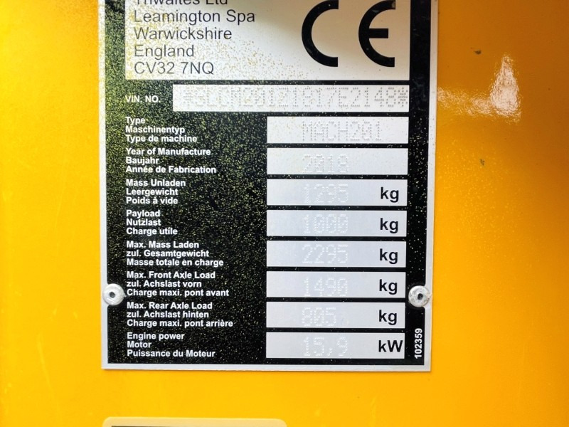 Thwaites Mach 201 (3463) - Minidumper: foto 3 Thwaites Mach 201 (3463) - Minidumper: foto 3