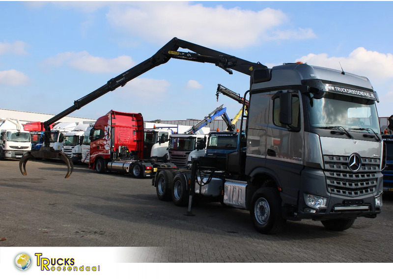 Mercedes-Benz Arocs 2858 + PALFINGER Z15 (2022) + 6X4 + FOREST/WOOD/METAL EDITION - Cabeza tractora: foto 1 Mercedes-Benz Arocs 2858 + PALFINGER Z15 (2022) + 6X4 + FOREST/WOOD/METAL EDITION - Cabeza tractora: foto 1