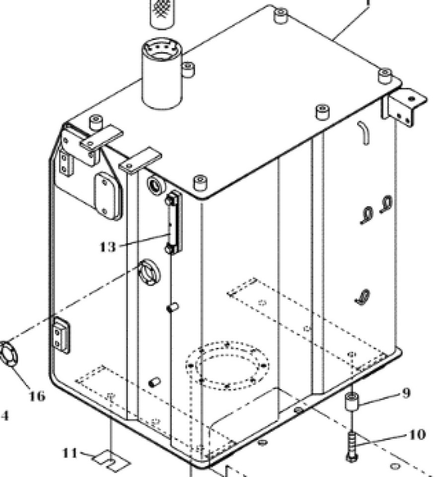 Case KLH12430 - KLH12250 - Depósito de combustible para Maquinaria de construcción: foto 1 Case KLH12430 - KLH12250 - Depósito de combustible para Maquinaria de construcción: foto 1