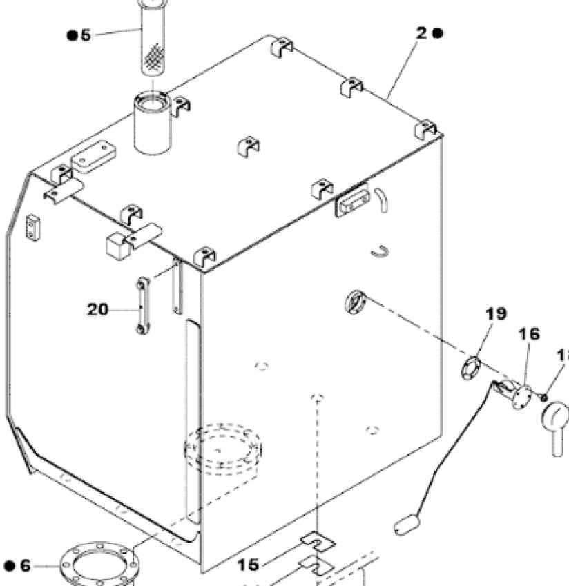 Case KTH13180 - KTH12640 - Depósito de combustible para Maquinaria de construcción: foto 1 Case KTH13180 - KTH12640 - Depósito de combustible para Maquinaria de construcción: foto 1