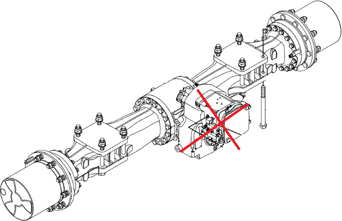 Caterpillar 3311410 - 4472049201 - Eje posterior para Maquinaria de construcción: foto 1 Caterpillar 3311410 - 4472049201 - Eje posterior para Maquinaria de construcción: foto 1