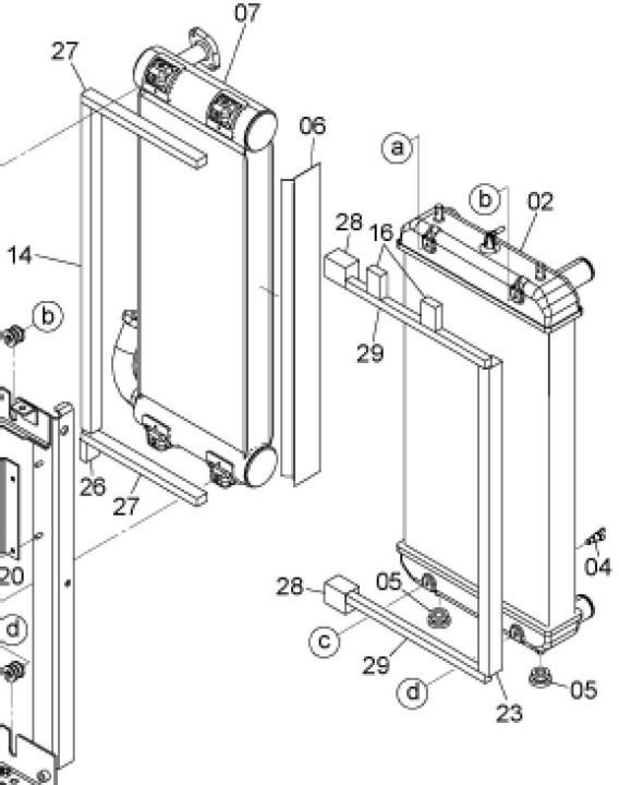 Hitachi YA00009861 - YA00019225 - Radiador para Maquinaria de construcción: foto 1 Hitachi YA00009861 - YA00019225 - Radiador para Maquinaria de construcción: foto 1