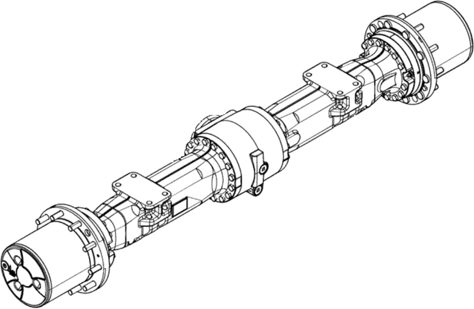 New Holland 84285793 - 4472048230 - Eje posterior para Maquinaria de construcción: foto 1 New Holland 84285793 - 4472048230 - Eje posterior para Maquinaria de construcción: foto 1