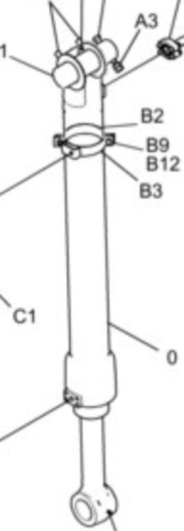 New Holland YN01V00153F2 - YN01V00153F1 - Cilindro hidráulico para Maquinaria de construcción: foto 2 New Holland YN01V00153F2 - YN01V00153F1 - Cilindro hidráulico para Maquinaria de construcción: foto 2