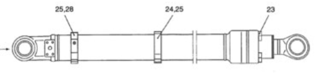 New Holland YX01V00005F7 - 87336534 - Cilindro hidráulico para Maquinaria de construcción: foto 2 New Holland YX01V00005F7 - 87336534 - Cilindro hidráulico para Maquinaria de construcción: foto 2