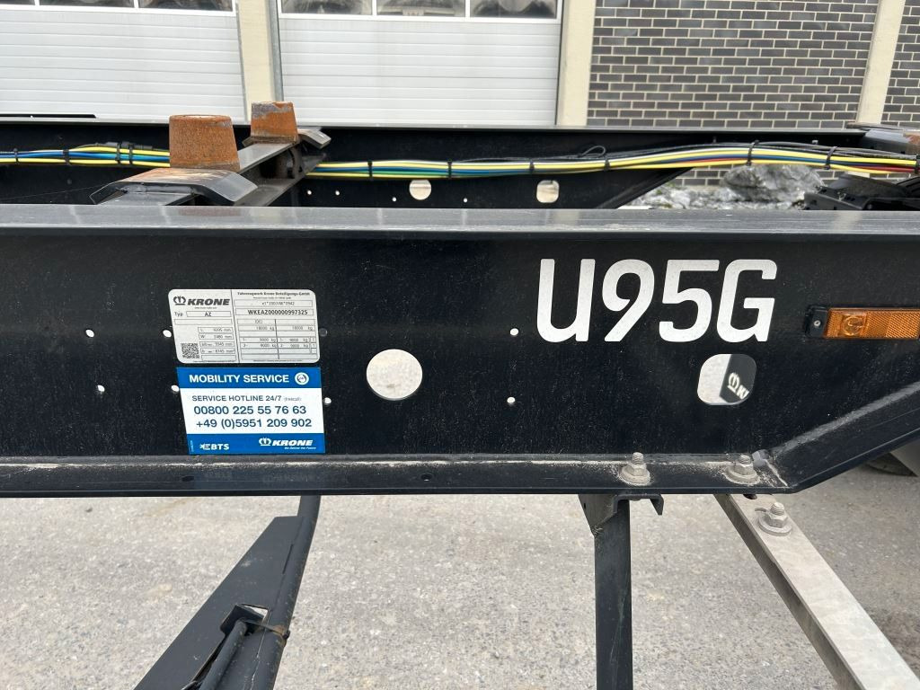 Krone 2 Achswechselfahrgestell, Typ: AZW 18 eL3B9 - Remolque portacontenedore/ Intercambiable: foto 3 Krone 2 Achswechselfahrgestell, Typ: AZW 18 eL3B9 - Remolque portacontenedore/ Intercambiable: foto 3