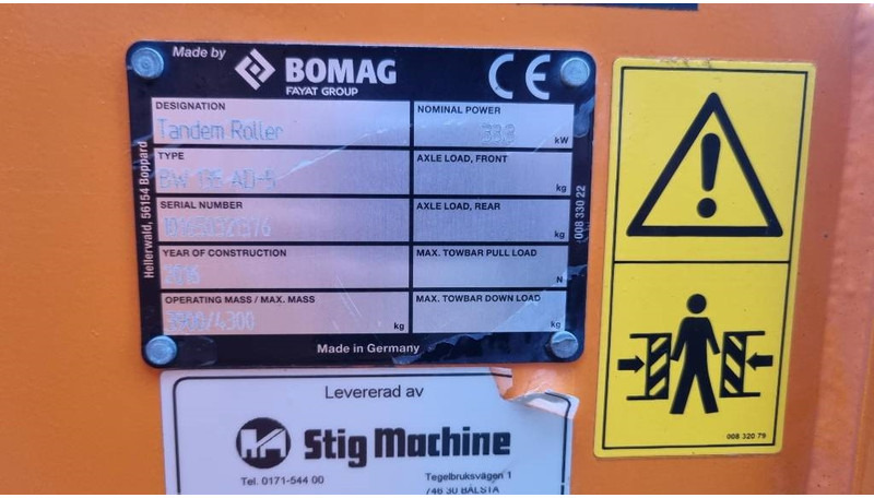 Rodillo Bomag BW135 AD-5, Vält: foto 15