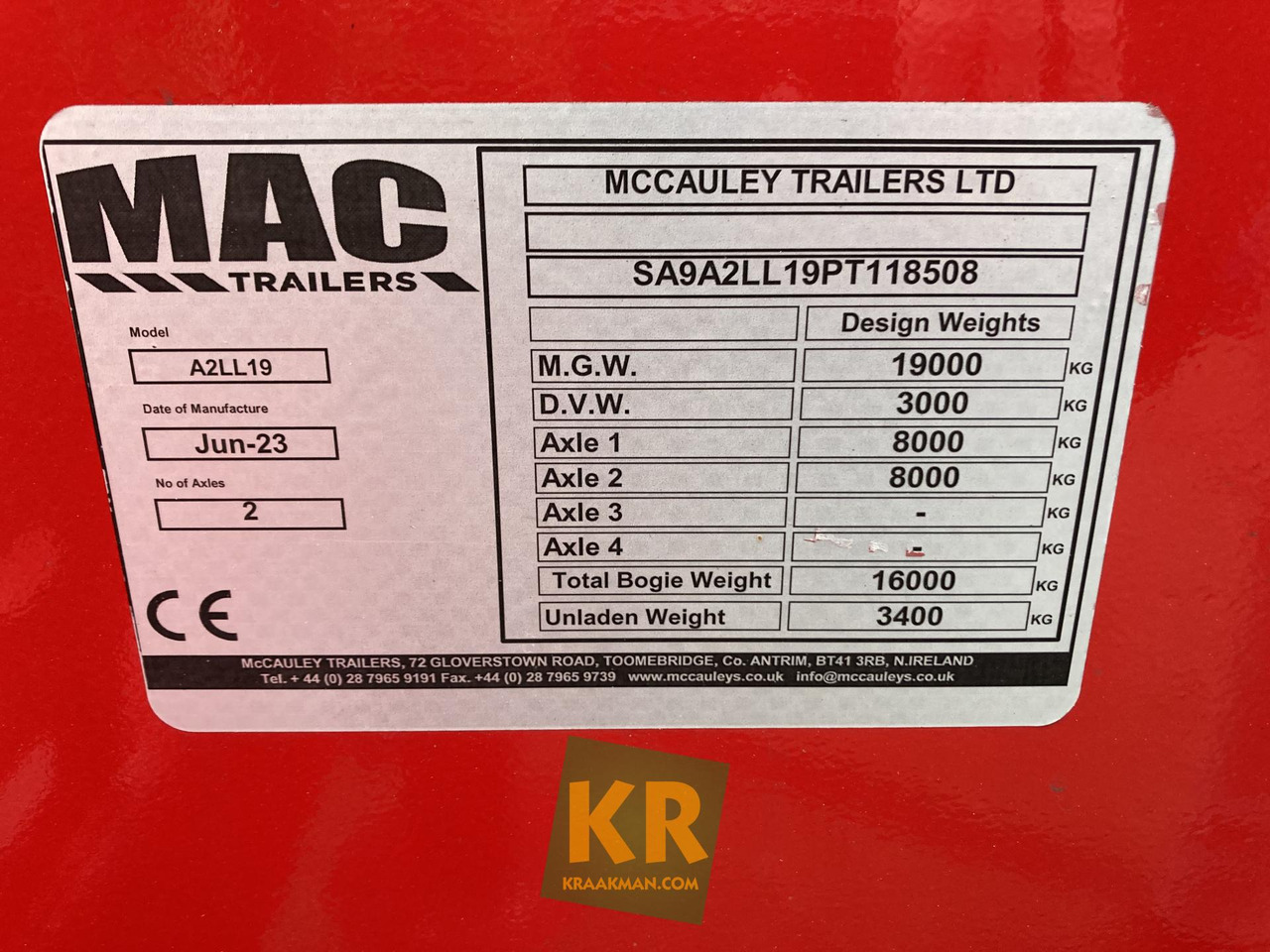 Remolque góndola rebajadas nuevo 16 PREMIUM MAC Trailers: foto 16