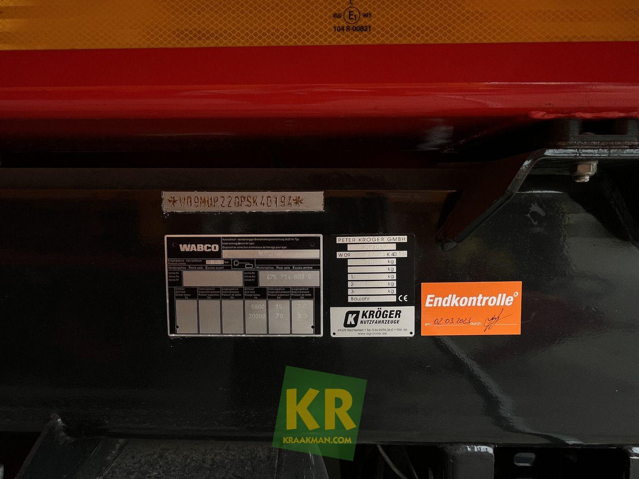 Kröger Overig - Remolque volquete agrícola: foto 5 Kröger Overig - Remolque volquete agrícola: foto 5