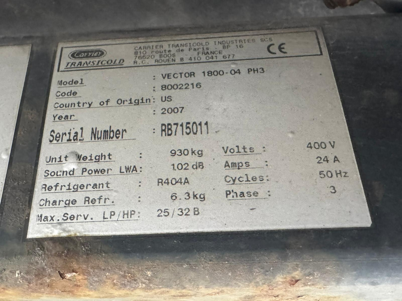 Chereau 2007 Vector 1800 – CBT214R - Semirremolque frigorífico: foto 5 Chereau 2007 Vector 1800 – CBT214R - Semirremolque frigorífico: foto 5
