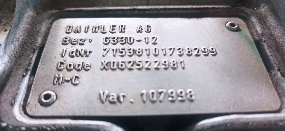 MERCEDES-BENZ G330-12 ACTROS - Caja de cambios y piezas para Camión: foto 4 MERCEDES-BENZ G330-12 ACTROS - Caja de cambios y piezas para Camión: foto 4