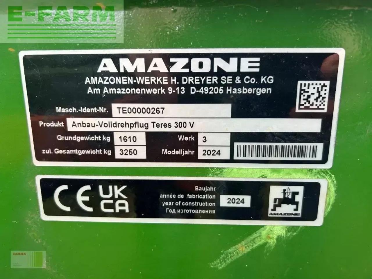 Amazone teres 300 v5 +0 100 - Arado: foto 2 Amazone teres 300 v5 +0 100 - Arado: foto 2