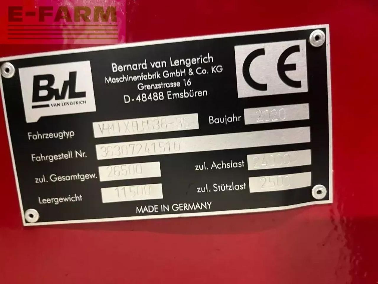 Maquinaria ganadera BVL - van Lengerich vmx plus 36-35: foto 6