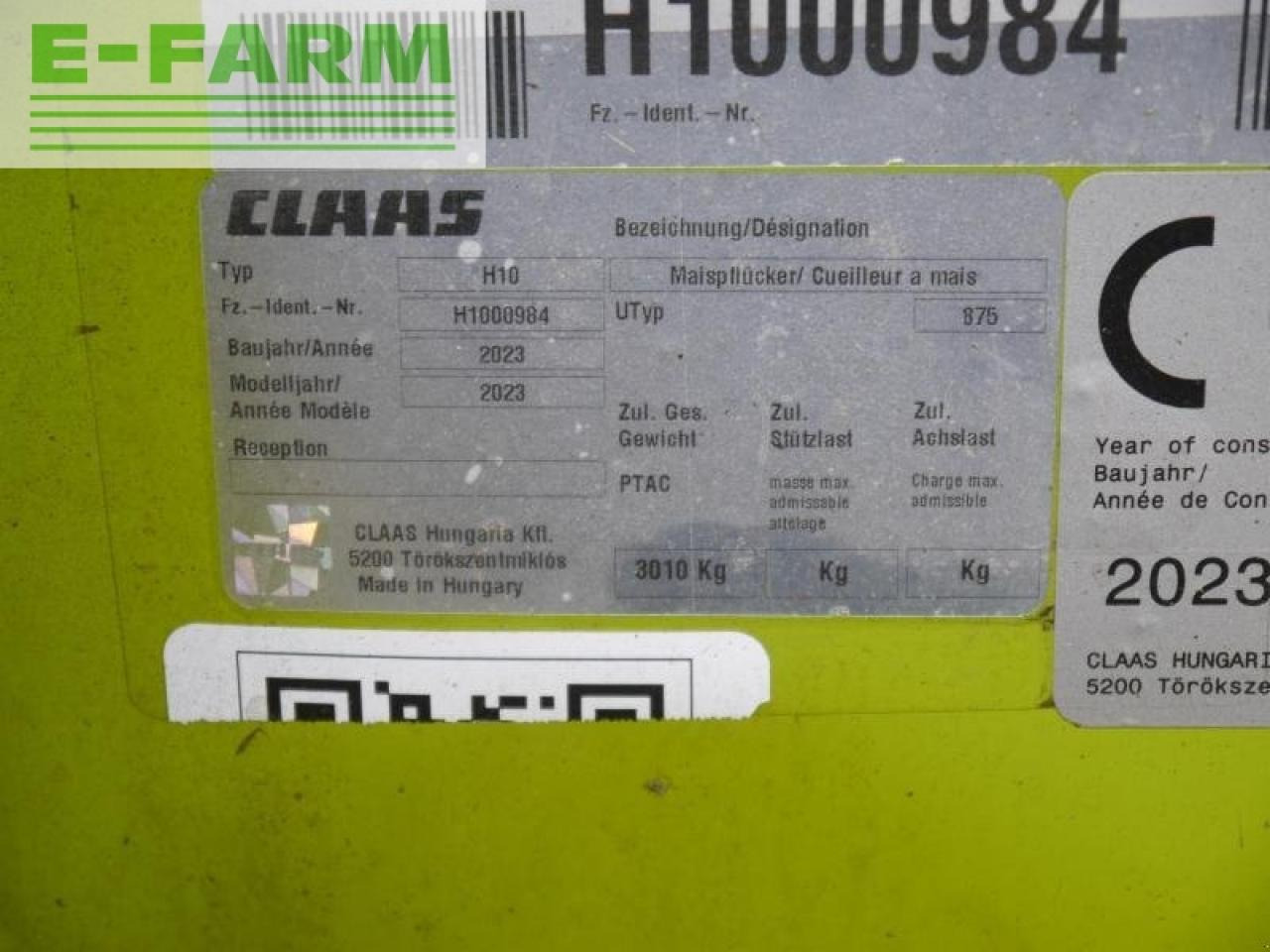 CLAAS corio 875 fc conspeed - Cabezal de maíz: foto 5 CLAAS corio 875 fc conspeed - Cabezal de maíz: foto 5