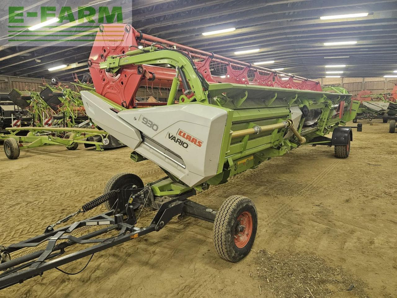 CLAAS vario 930 + 2 rapstrenner + transportwagen - Cabezal de grano: foto 1 CLAAS vario 930 + 2 rapstrenner + transportwagen - Cabezal de grano: foto 1