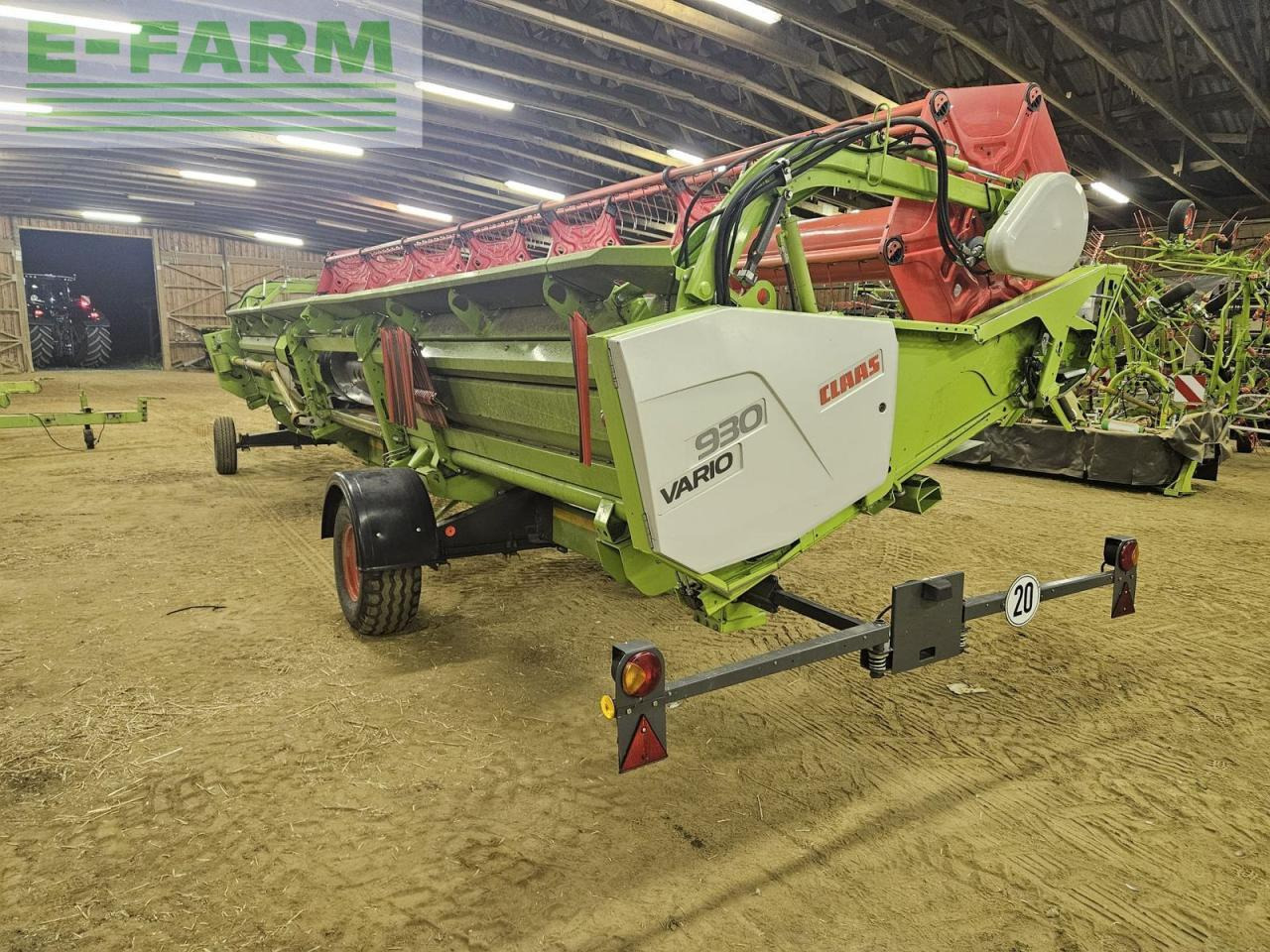 CLAAS vario 930 + 2 rapstrenner + transportwagen - Cabezal de grano: foto 4 CLAAS vario 930 + 2 rapstrenner + transportwagen - Cabezal de grano: foto 4