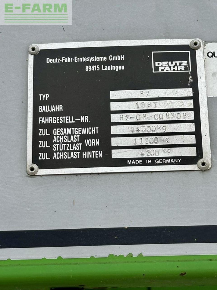 Cosechadora de granos Deutz-Fahr 4075 balance - (gebrauchter deutz fahr 4075): foto 22