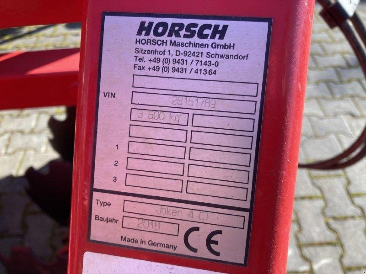 Horsch joker 4 ct - Rastras: foto 4 Horsch joker 4 ct - Rastras: foto 4