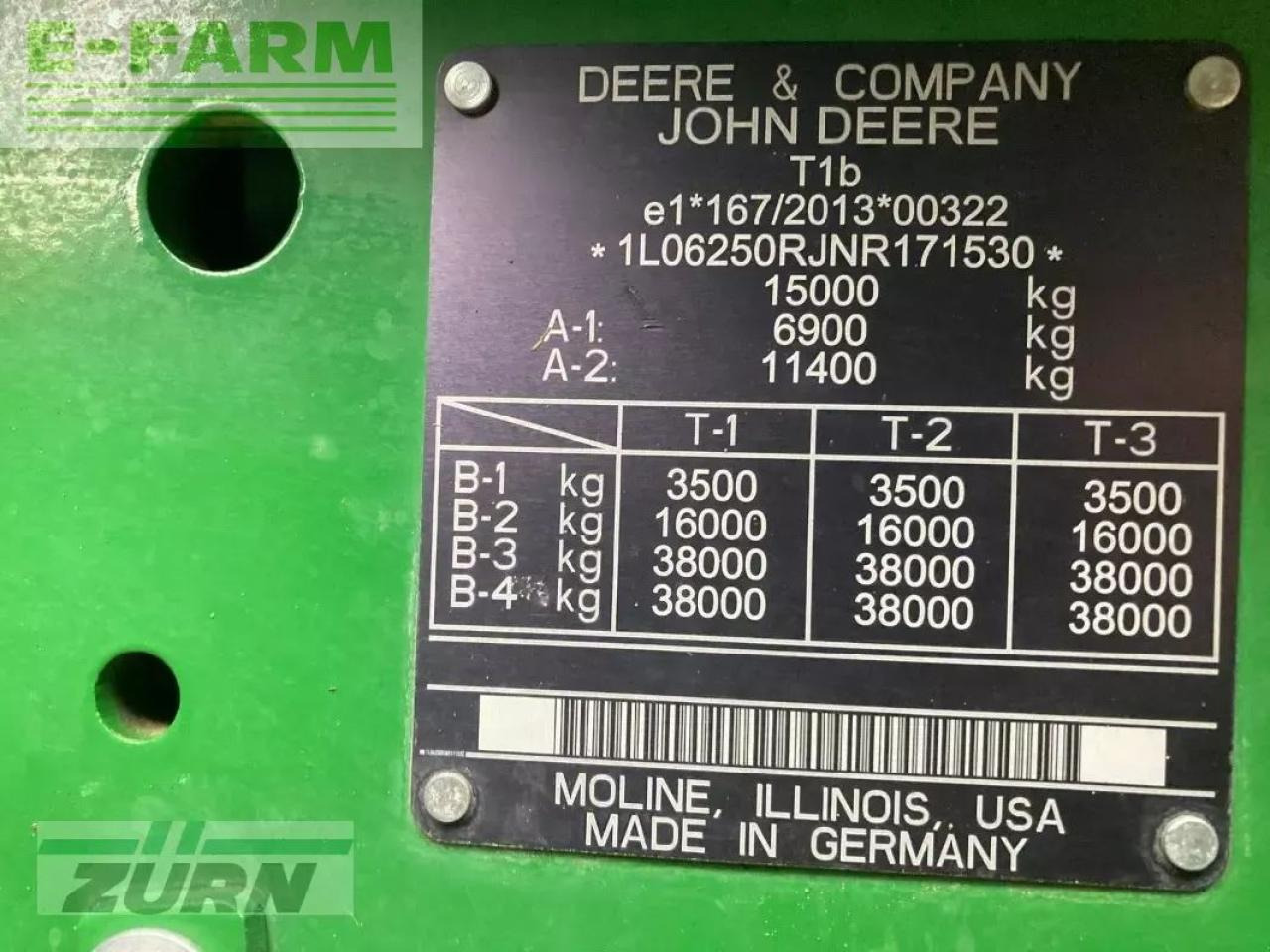 Tractor John Deere 6r250: foto 28 Tractor John Deere 6r250: foto 28