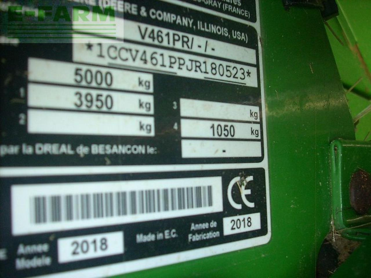 John Deere v461r isobus - Empacadora de pacas cuadradas: foto 4 John Deere v461r isobus - Empacadora de pacas cuadradas: foto 4