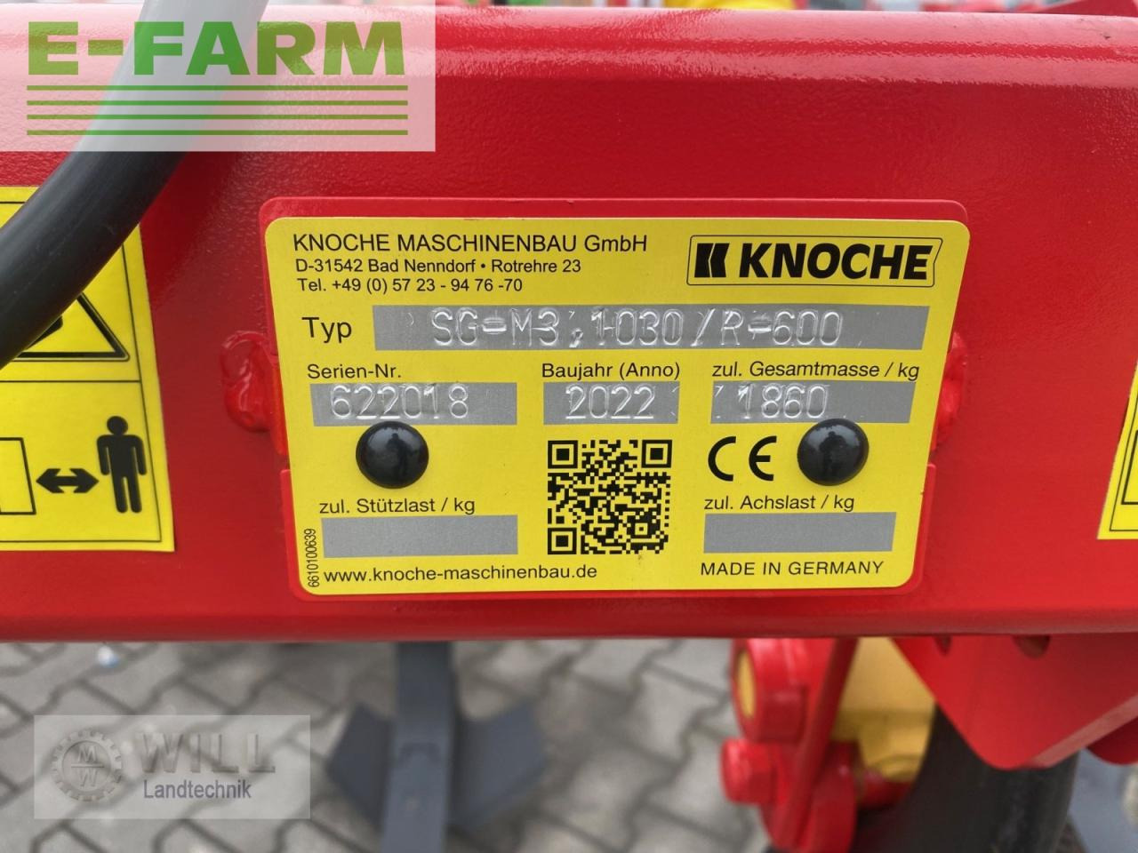 Knoche sg-m 3 1030 - Cultivador: foto 5 Knoche sg-m 3 1030 - Cultivador: foto 5