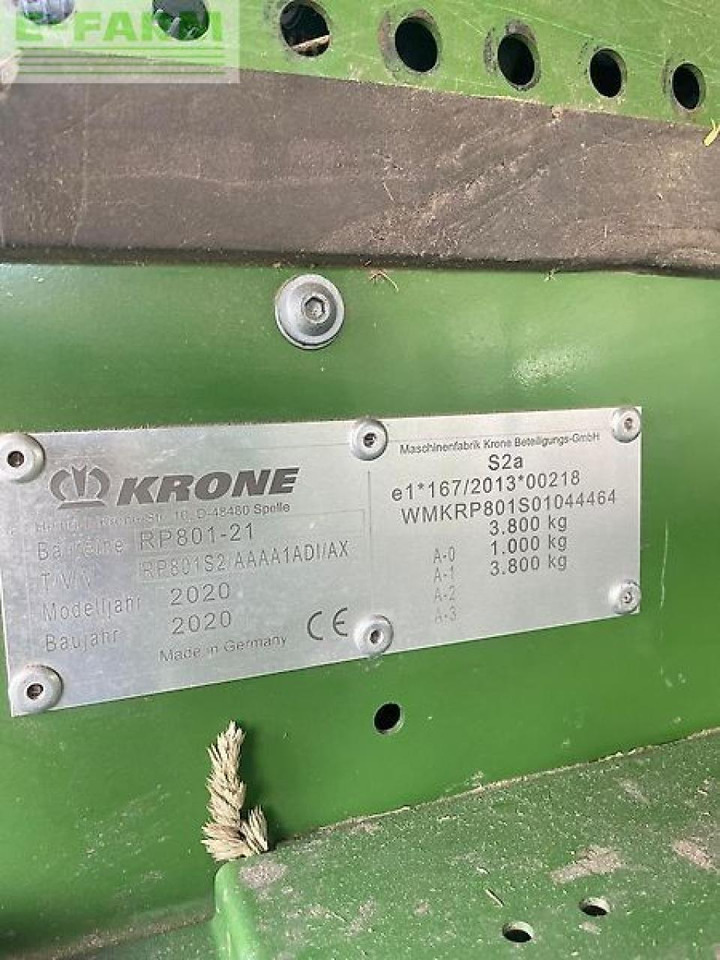 Empacadora de pacas cuadradas Krone comprima f 155 xc plus: foto 7