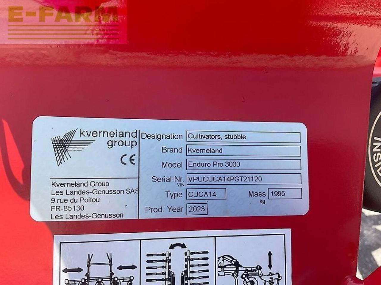 Cultivador Kverneland enduro pro 3000: foto 11