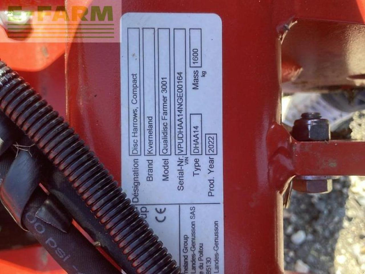 Kverneland qualidisc farmer3001 - Rastras: foto 1 Kverneland qualidisc farmer3001 - Rastras: foto 1