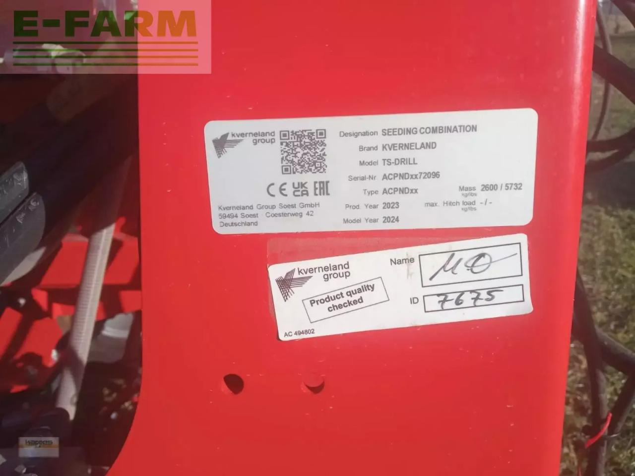 Kverneland tsdrill - Sembradora: foto 5 Kverneland tsdrill - Sembradora: foto 5