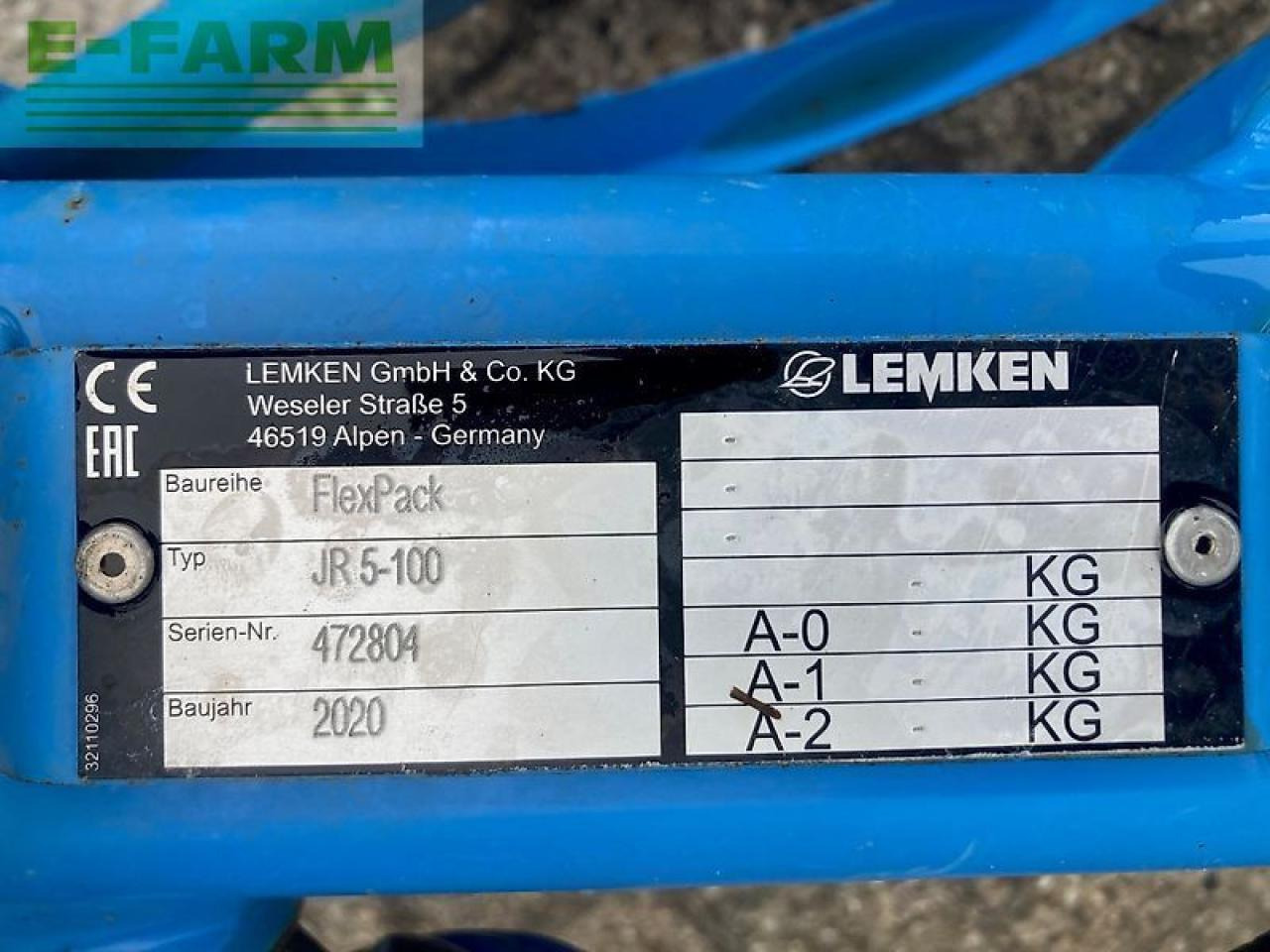Lemken juwel 8 mv5n100+ flexpack - Arado: foto 4 Lemken juwel 8 mv5n100+ flexpack - Arado: foto 4