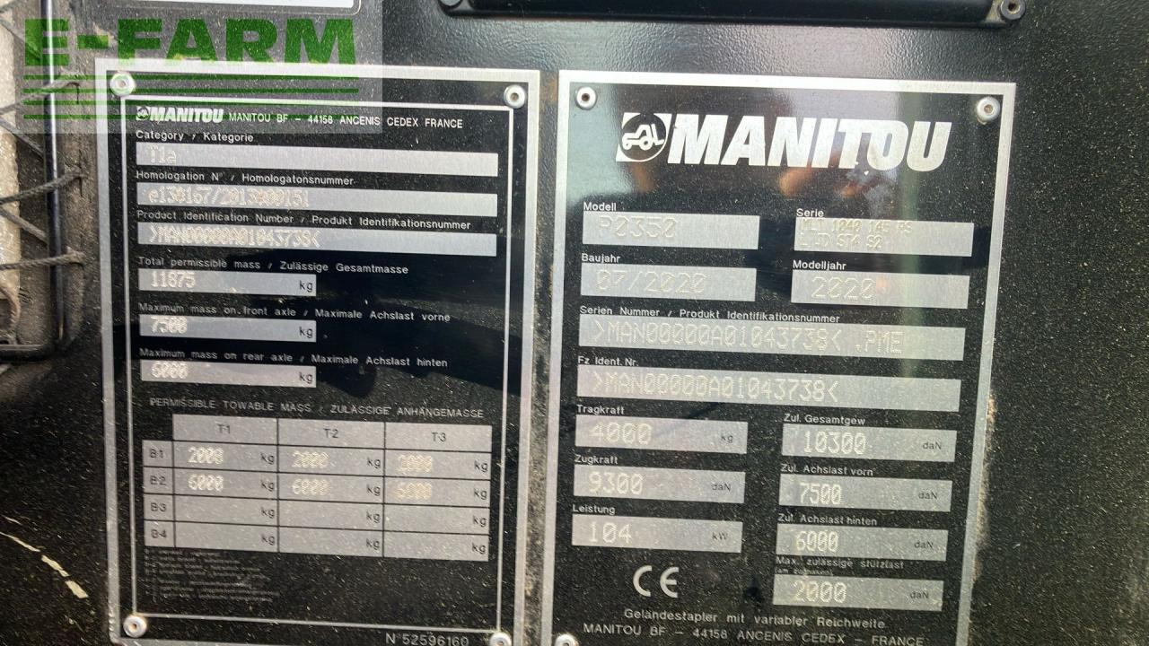 Manipulador telescópico Manitou MLT 1040-145PS: foto 18