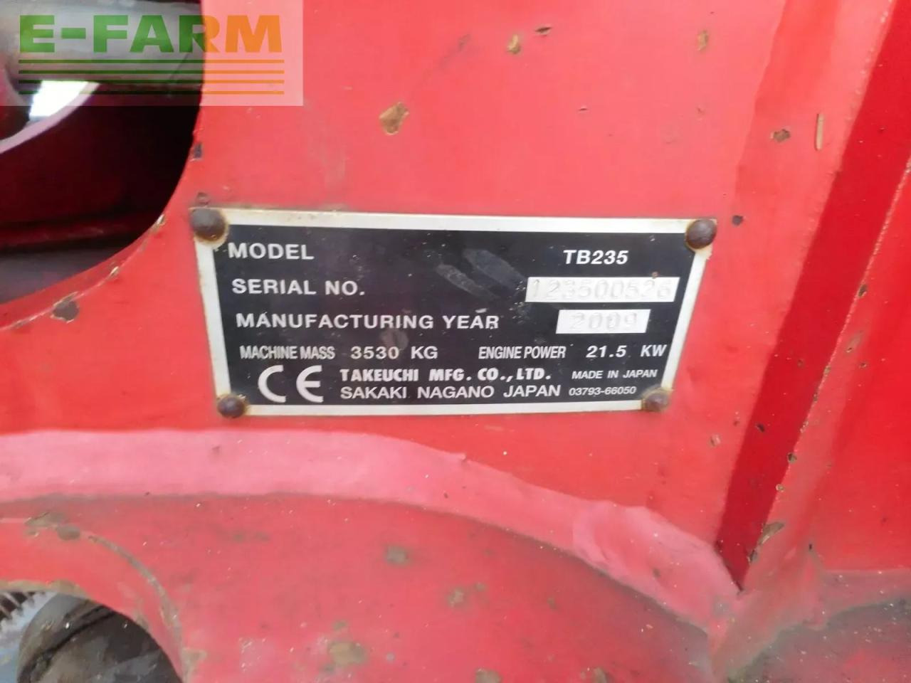 Miniexcavadora Takeuchi tb 235 ( 3.530kg ) hydr. sw + 3 löffel: foto 7