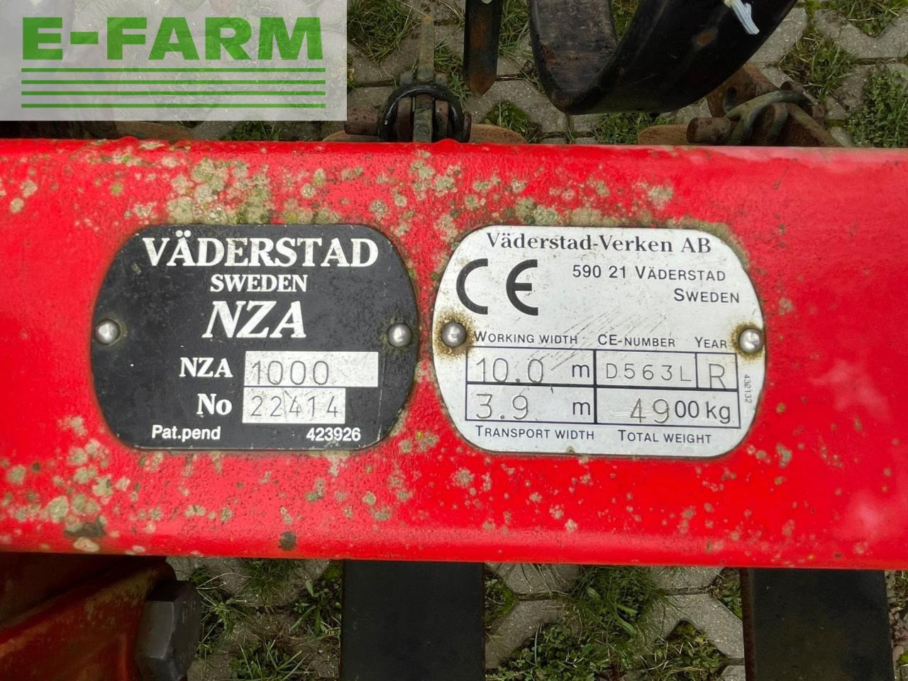 Cultivador Väderstad NZ Agresive 1000: foto 8 Cultivador Väderstad NZ Agresive 1000: foto 8