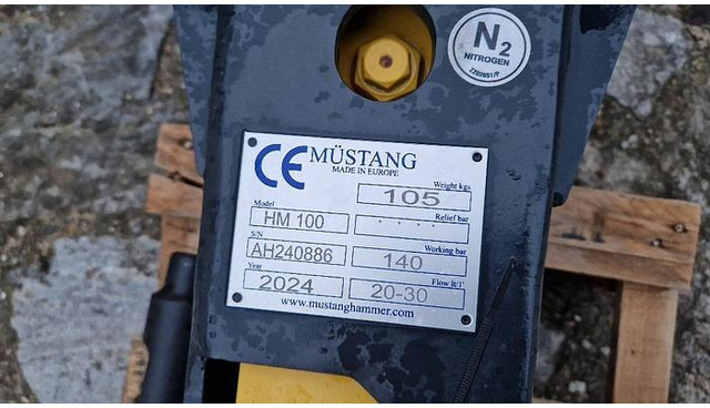 Mustang HM100 Hydraulikhammer - Martillo hidráulico: foto 5 Mustang HM100 Hydraulikhammer - Martillo hidráulico: foto 5