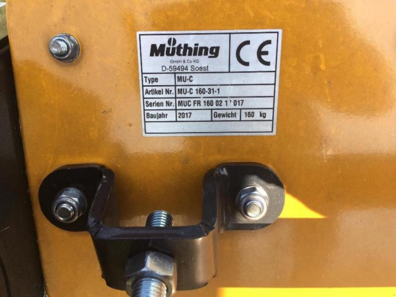 Müthing MUC 160 - Desbrozadora de martillos: foto 2 Müthing MUC 160 - Desbrozadora de martillos: foto 2