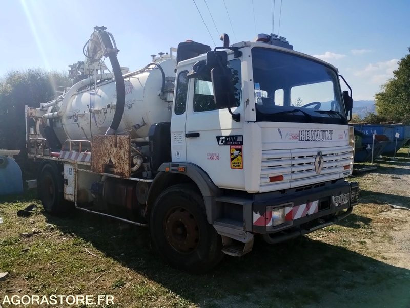 Camion 19t Hydrocureur Renault G300 Maxter – équipement Huwer - Limpieza de alcantarillado: foto 1 Camion 19t Hydrocureur Renault G300 Maxter – équipement Huwer - Limpieza de alcantarillado: foto 1