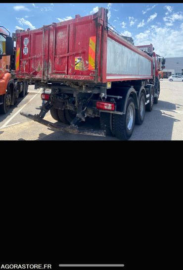 PORTEUR DAF 8X4 BIBENNE GRUE - 2017 - 198000 Kms - Camión: foto 2 PORTEUR DAF 8X4 BIBENNE GRUE - 2017 - 198000 Kms - Camión: foto 2